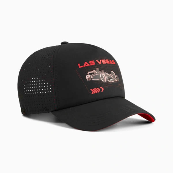 ¡F1® Las Vegas! Gorra Trucker PUMA:  Siente la velocidad y el estilo.  Edición limitada,  ¡Tu souvenir perfecto de la pista!